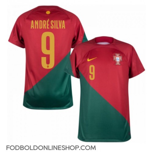 Portugal Andre Silva #9 Hjemmebanetrøje VM 2022 Kortærmet